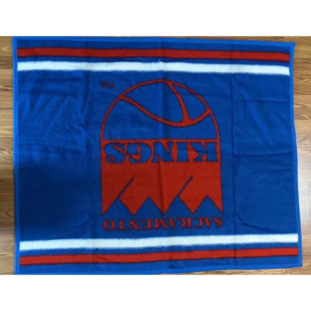 VTG Sacramento Kings Blanket biederlack Of The Americans Made In USA 58